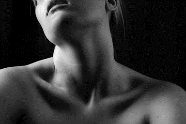 Illustration of neck pain after a car wreck